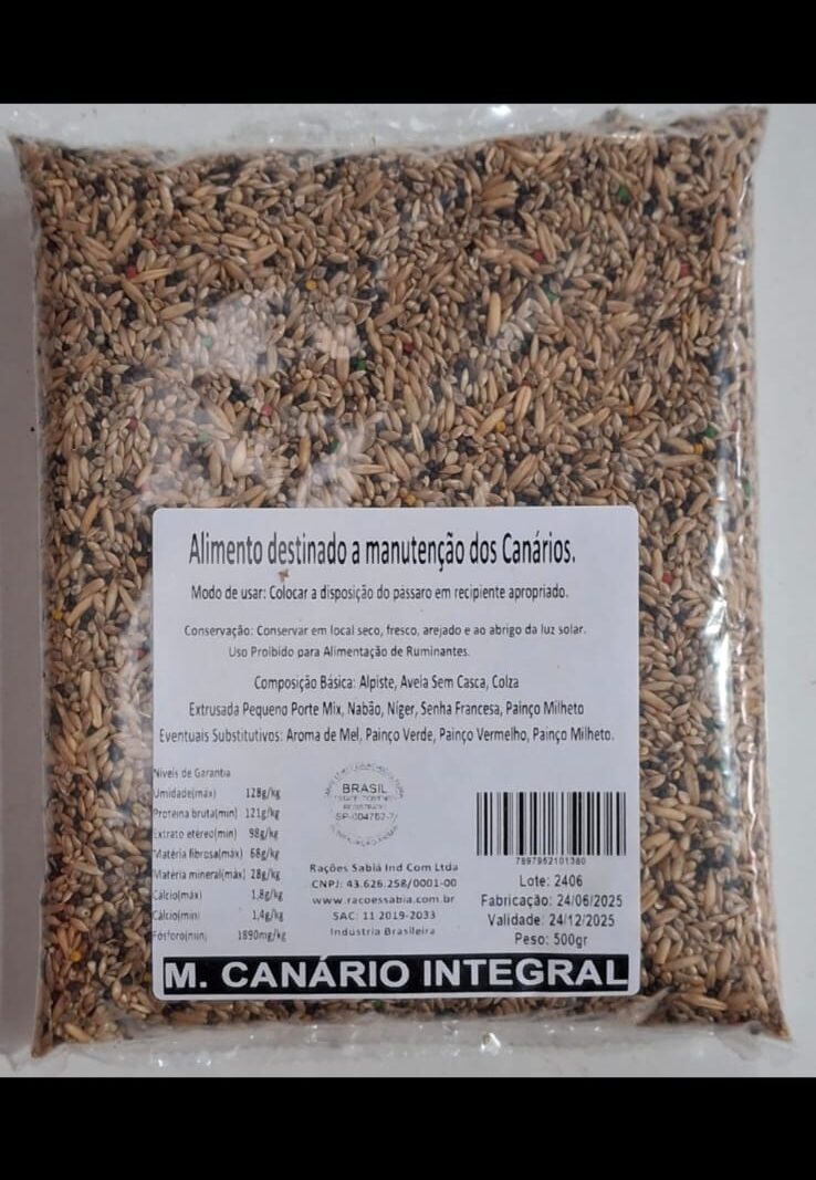 CANÁRIO INTEGRAL 500 GR