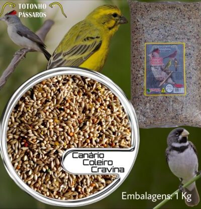 Alimento para Canário, Coleiro e Cravina 1 Kg