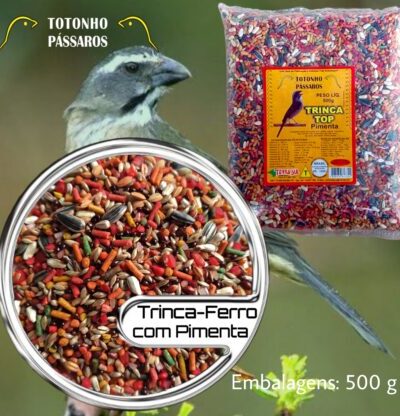 Alimento para Trinca-Ferro Top com Pimenta 500g