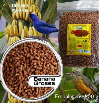 Ração de Banana Grossa 500g