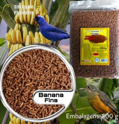 Ração de Banana Fina 500g