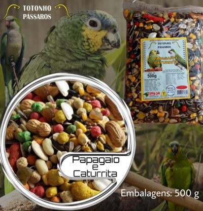 Alimento para Papagaios e Caturritas 500g