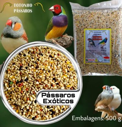 Alimento para Pássaros Exóticos 500g