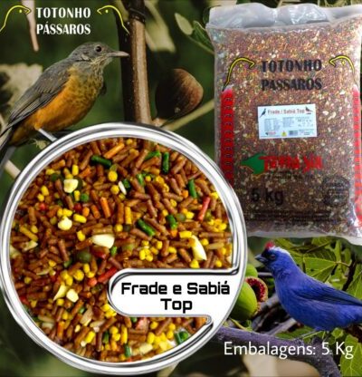 Alimento para Frade e Sabiá Top 5 Kg