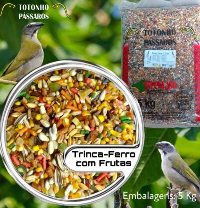 Alimento para Trinca-Ferro com Frutas 5 Kg