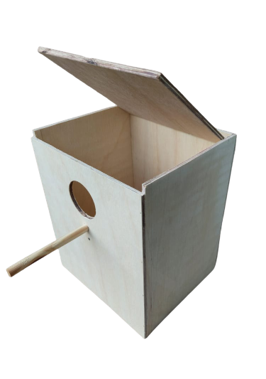 Ninho Em Pé para Calopsitas – (30 x 22 x 25) cm