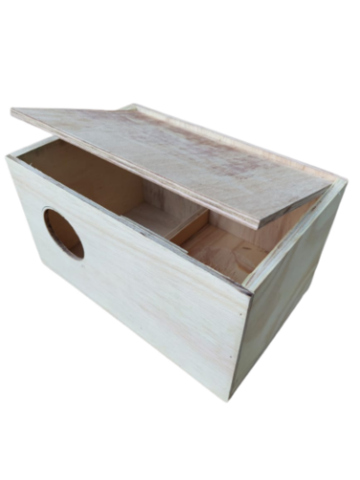 Ninho Deitado para Calopsitas – (16 x 20 x 29) cm