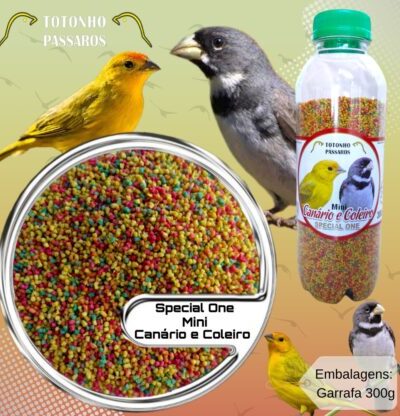 Ração Extrusado 300g Special One Mini Canário, Coleiro e demais Pássaros