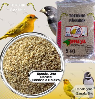 Ração Extrusado 5Kg Special One Natural Canário, Coleiro e demais Pássaros