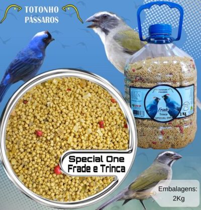 Ração Extrusado 2Kg com Frutas Special One Frade e Trinca e demais Pássaros